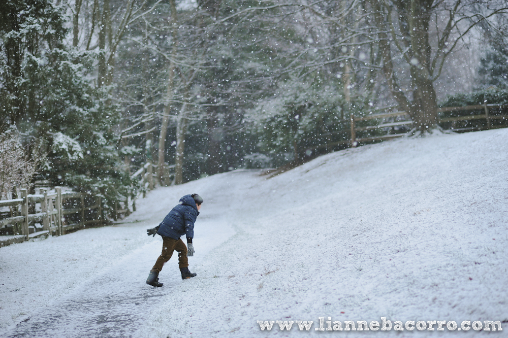 Snow in Maryland - family portraits - Lianne Bacorro Photography-20