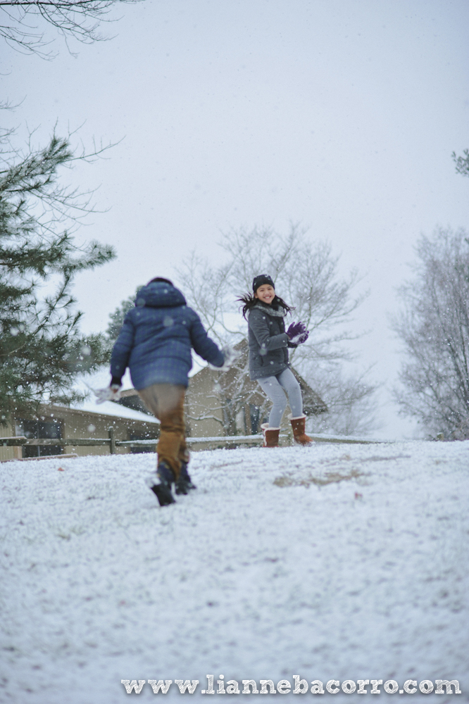 Snow in Maryland - family portraits - Lianne Bacorro Photography-26
