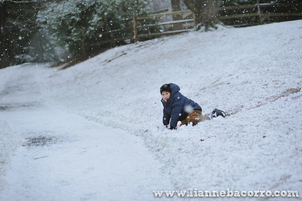 Snow in Maryland - family portraits - Lianne Bacorro Photography-38