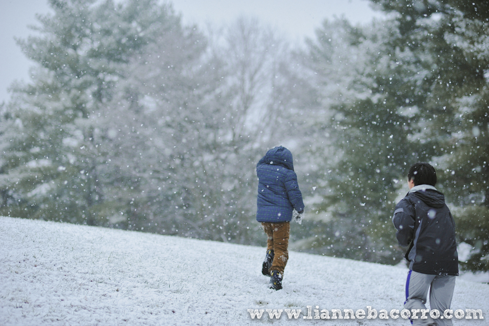 Snow in Maryland - family portraits - Lianne Bacorro Photography-51