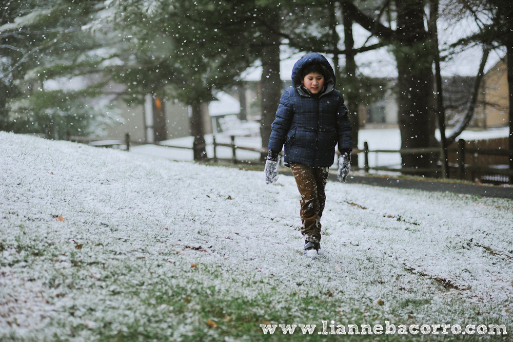 Snow in Maryland - family portraits - Lianne Bacorro Photography-55